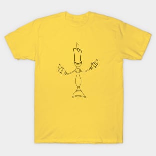 Candelabra Sidekick Outline T-Shirt